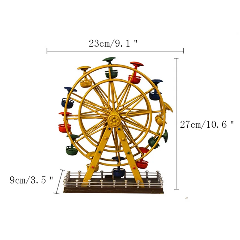 Strongwell винтажные колесо обозрения крафтовые миниатюры украшения Железные украшения дома аксессуары Настольные гостиной подарок для пары