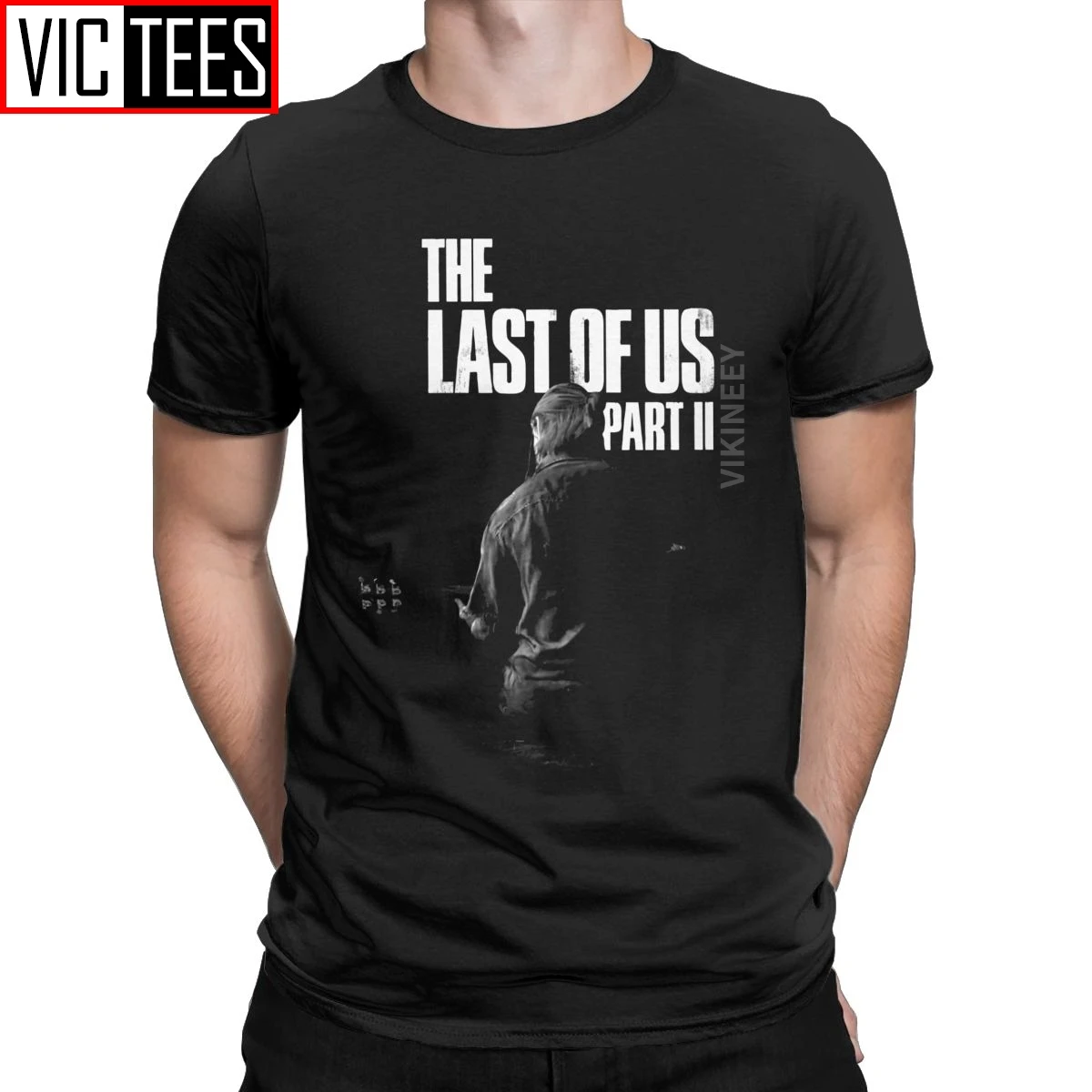 

The Last Of Us Winter Song Tshirt Men Pure Cotton T-Shirt Ellie Fireflies Joel Tlou Video Game Oversized