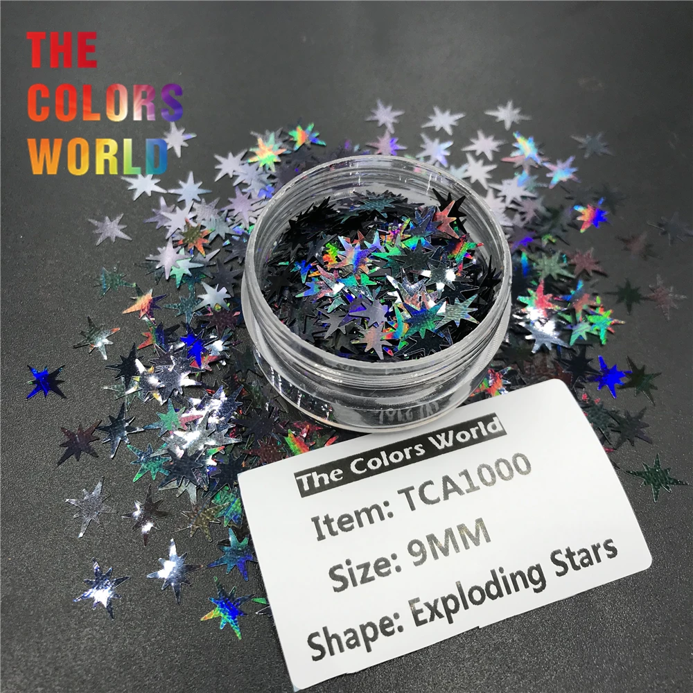 TCT 058 Polaris взрывающаяся звезда Форма блеск для ногтей estrella Полар флиса нейл арта
