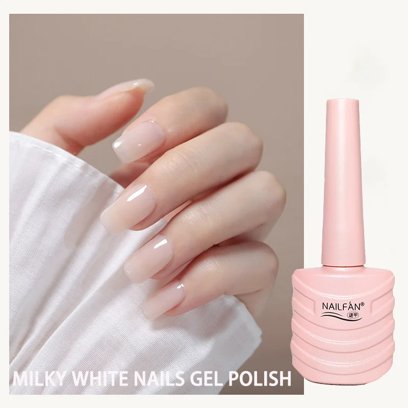 

Гель-лак для ногтей молочного и белого цвета, 10 мл