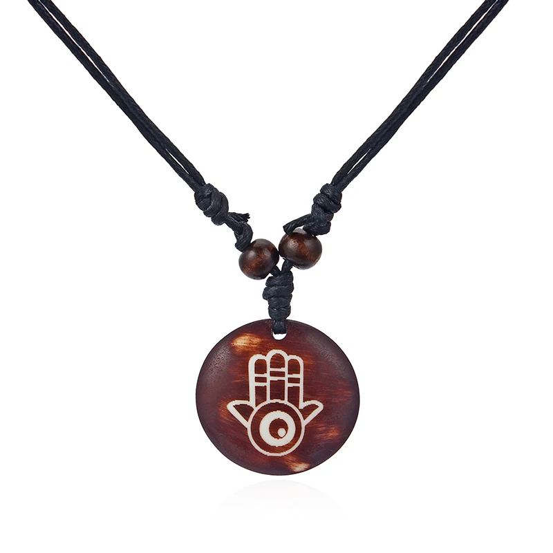 1 шт. коричневое искусственное колье из эко-смолы резная искусственная подвеска