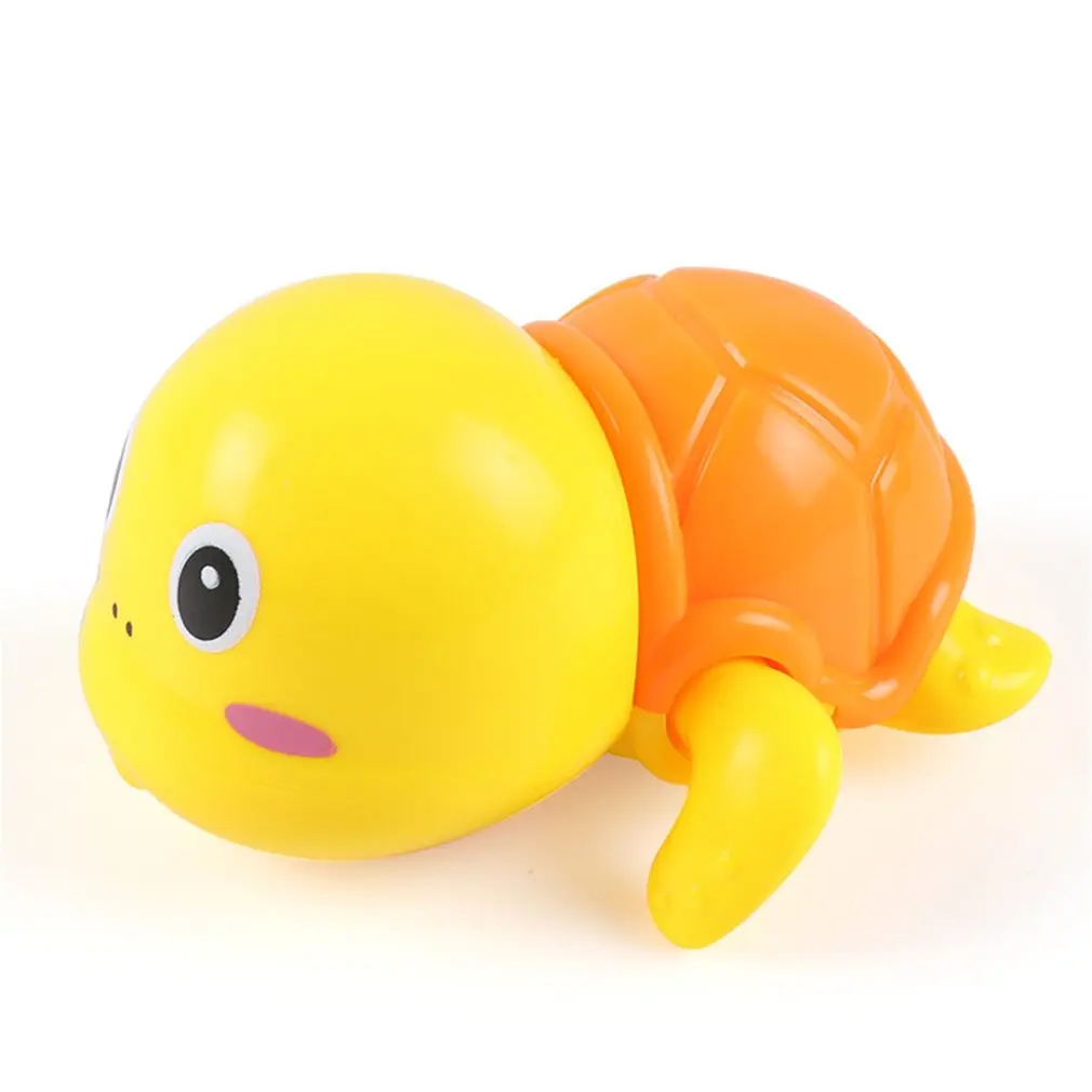Детская игрушка для ванны плавающая маленькая черепаха заводная играющая в воду