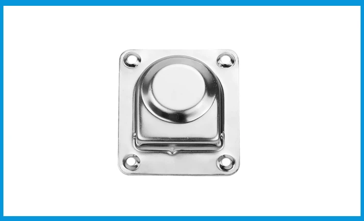 

2PCS IBST LIFE Satinless steel 304 ANTI-RATTLE spring Flush Lift Ring Deck Hatch Pull Handle Locker Cabinet boat hardware