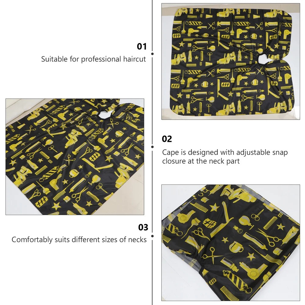 

2pcs Professional Haircut Cape Barber Hair Cutting Set Neck Duster Brush