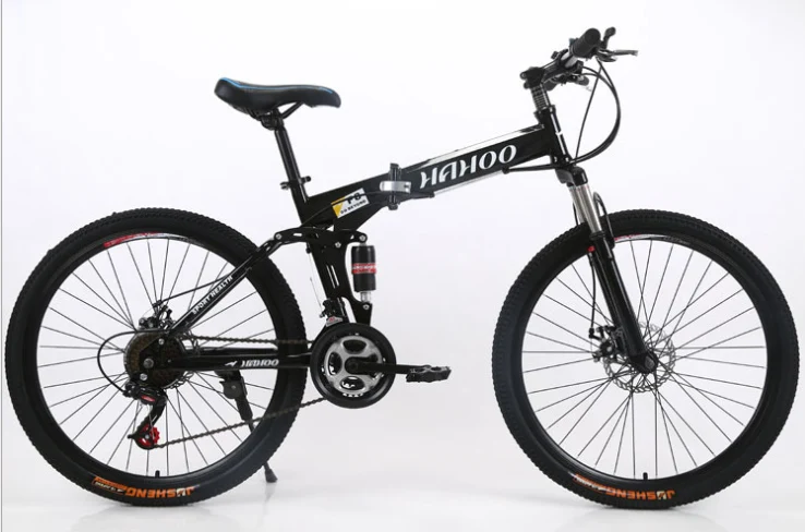 24 speed black С высоким содержанием углерода Сталь горный велосипед Bicicletas крест велосипедный 20/24/2" переменной Скорость двойной амортизацией для горного велосипеда - Цвет: 24 speed black