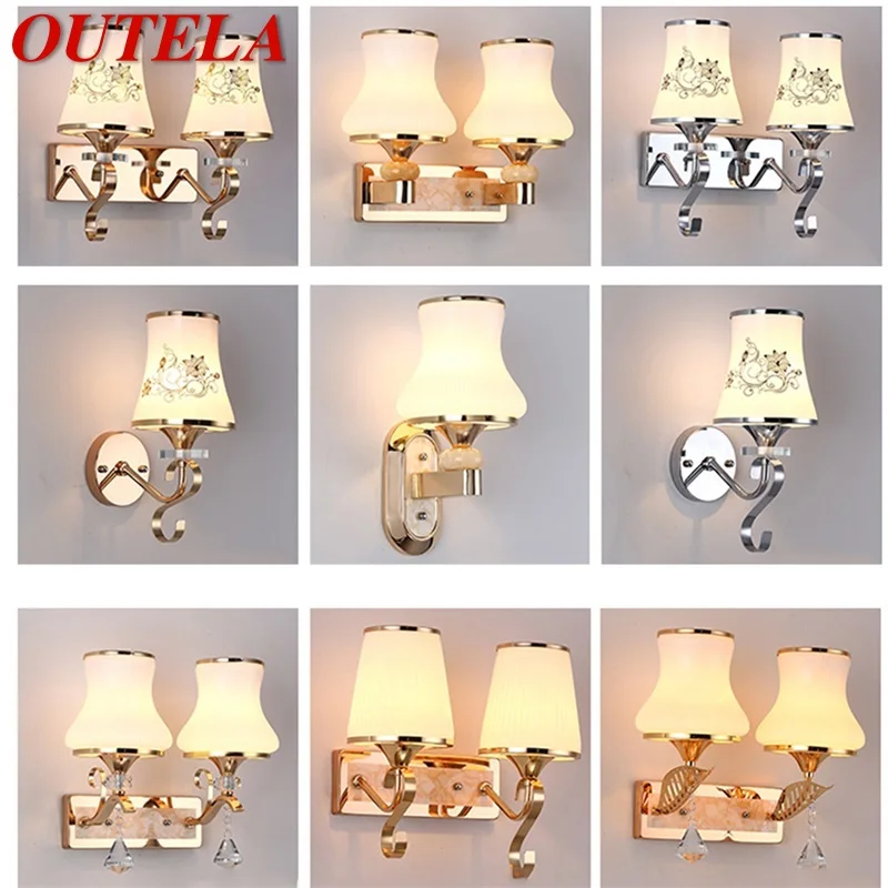 

OUTELA Wall Lamps LED Modern Nordic Luxury Indoor Sconces Lighting Pattern Figure For Home Bedroom