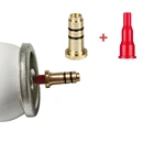 Многоразовая медная газовая насадка-адаптер 2 в 1 и пластиковая Бутановая заправная головка для платья DunhillRollagas, зажигалка, газовый обменный соединитель