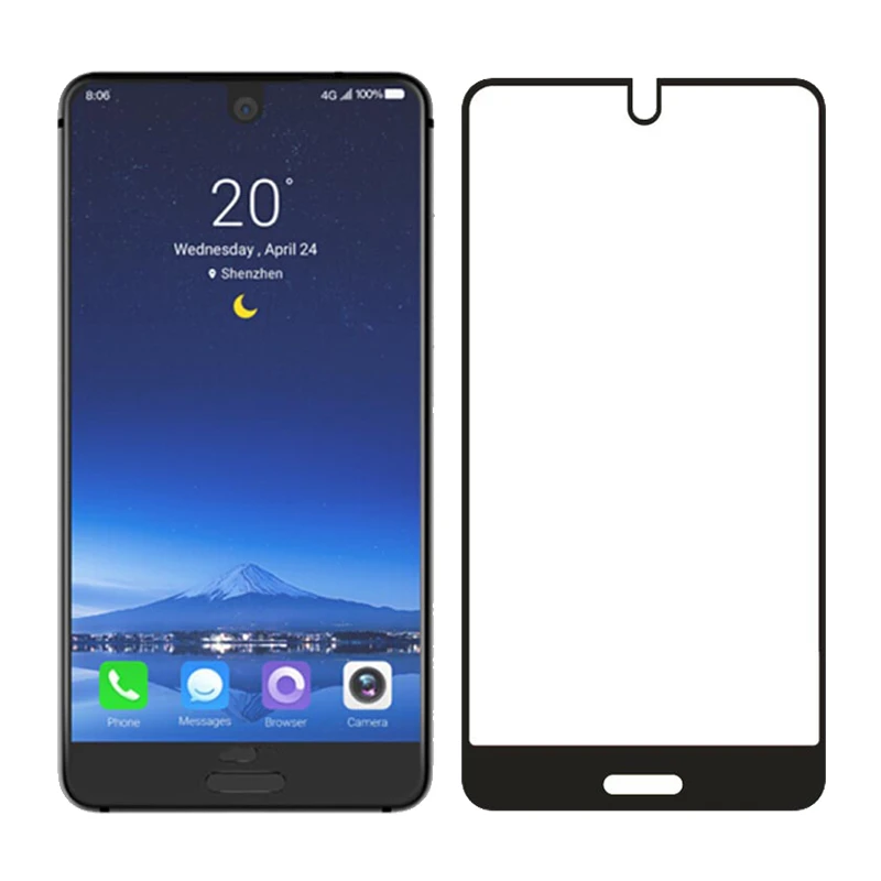 

Black Full cover 2.5D Tempered Glass For Sharp Aquos S2 S3 mini Screen Protector Film S3 Phone Scratch Proof Anti-knock Glass