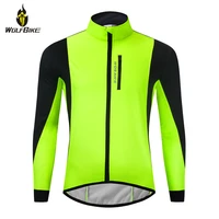 wosawe windproof mens cycling jackets winter thermal fleece bicycle jersey clothing reflective mtb bike wind coat windbreaker