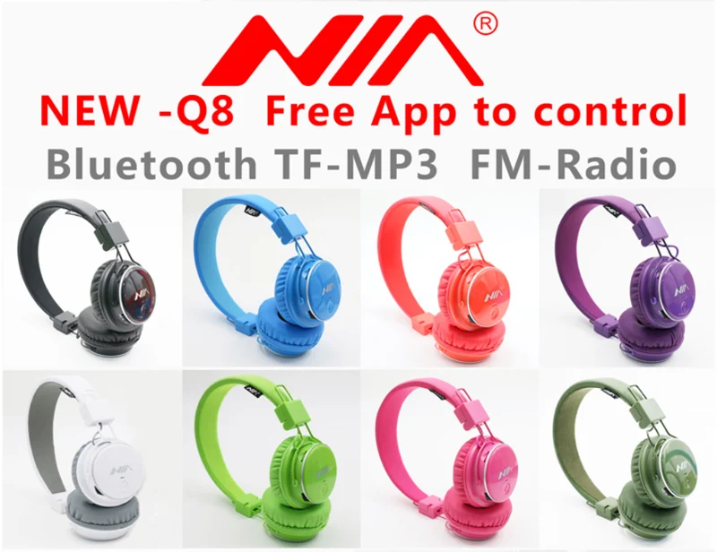 Beauty ninia Q8 стерео Bluetooth наушники беспроводной стерео складные спортивные гарнитуры Поддержка приложения с микрофоном Поддержка TF карты fm-радио