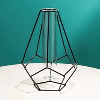 home decoration vase office decorations iron flower stand floral arrangement gift beautiful glass spreading metal plant holder