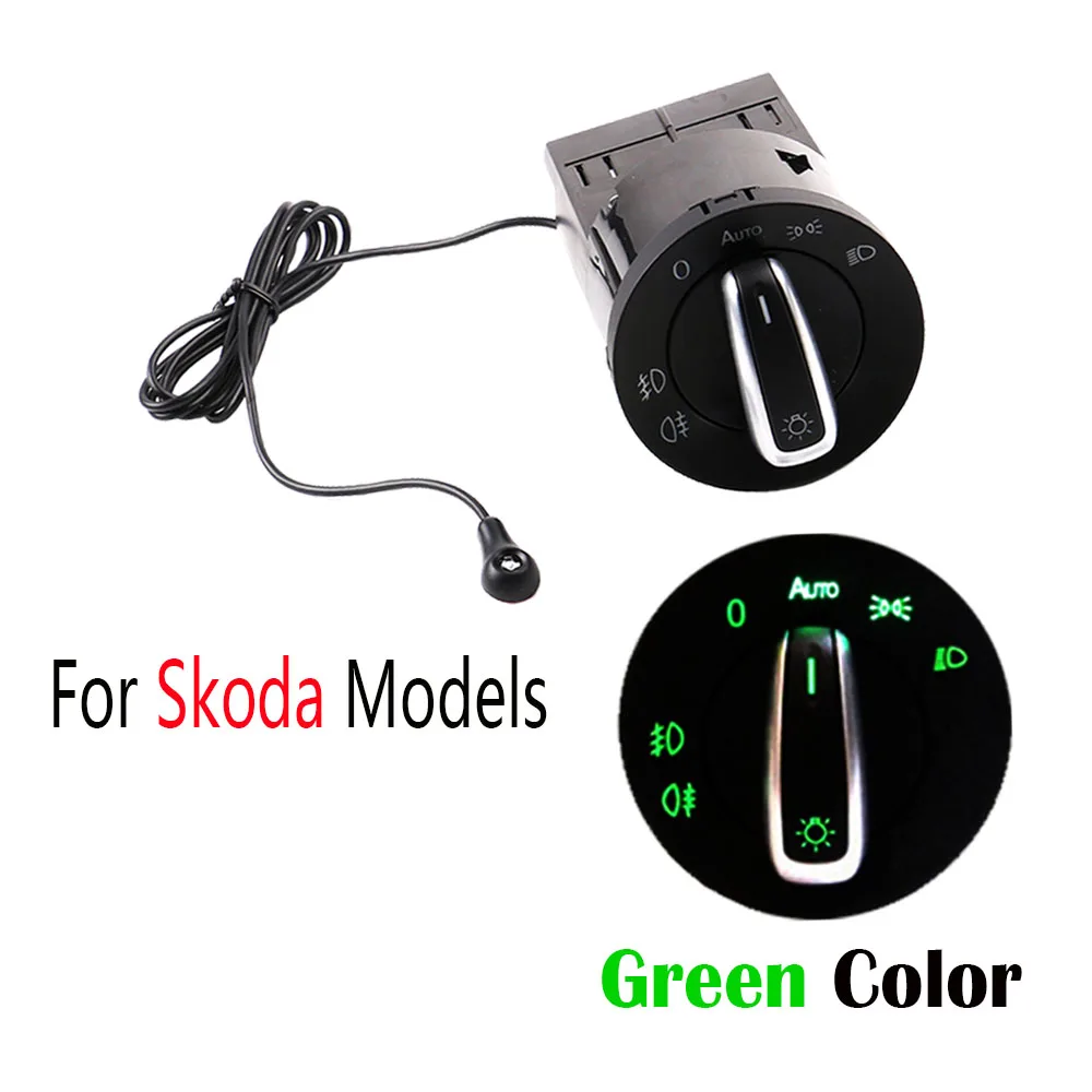 Green Автоматический головной светильник с Bluetooth, переключатель фар, светильник, модуль датчика для VW Golf MK4 Jetta 4 Passat B5 Polo Bettle - Цвет: Green