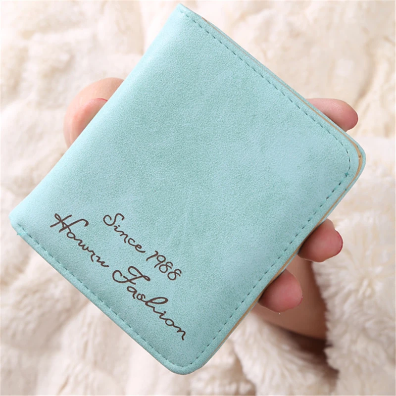 

Ultra-thin Women Wallets Short Multi-card Holder Female Solid Color Clutch Pu Leather Coin Purse Ladies Money Clip