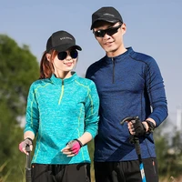 couple suit easy to dry running t shirt soft cloth long sleeve spring autumn ladies sportswear wrinkle resistant t shirt men