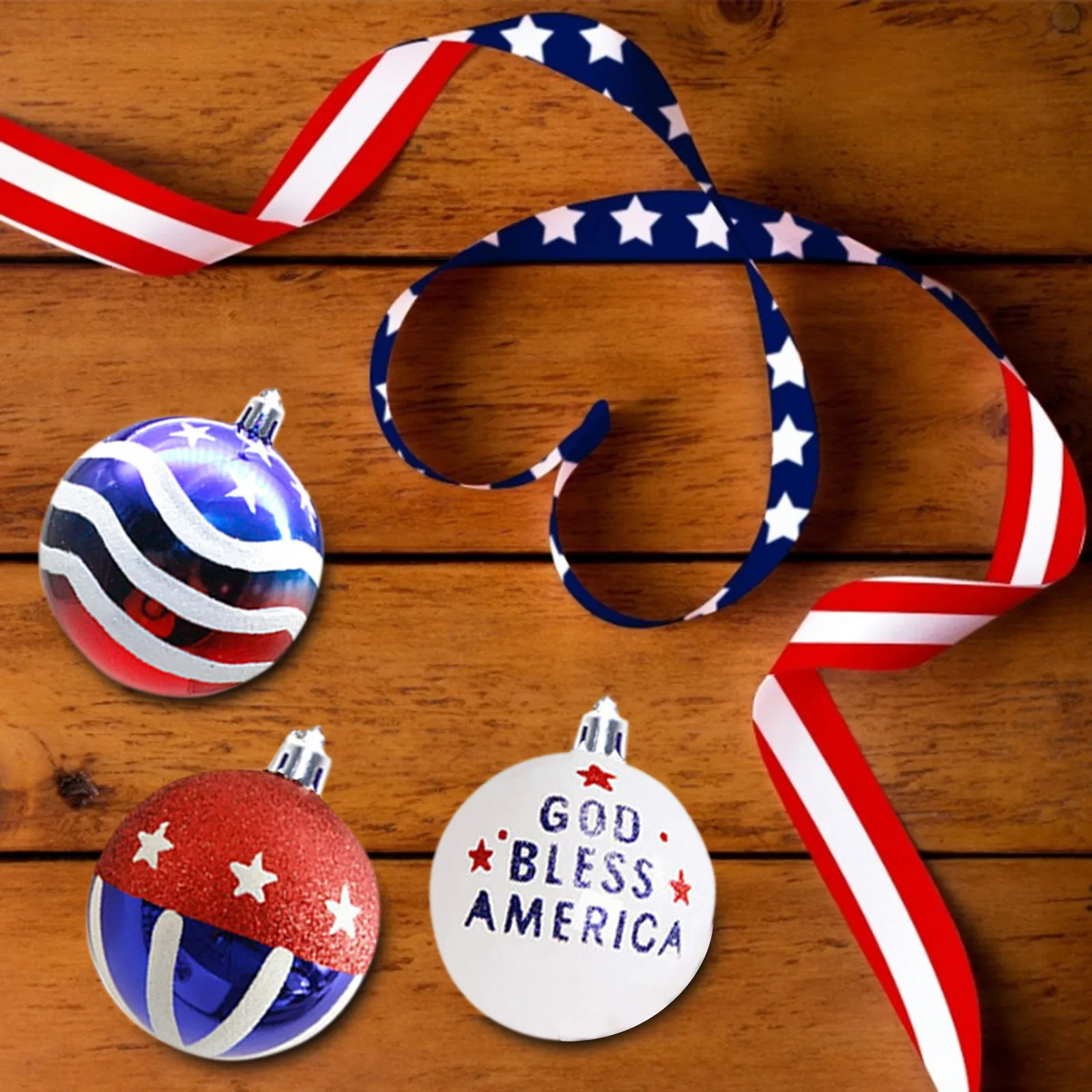 

12PC Independence Day Decoration Hanging Ball Pendant Gift Ornaments decoracin de habitacin