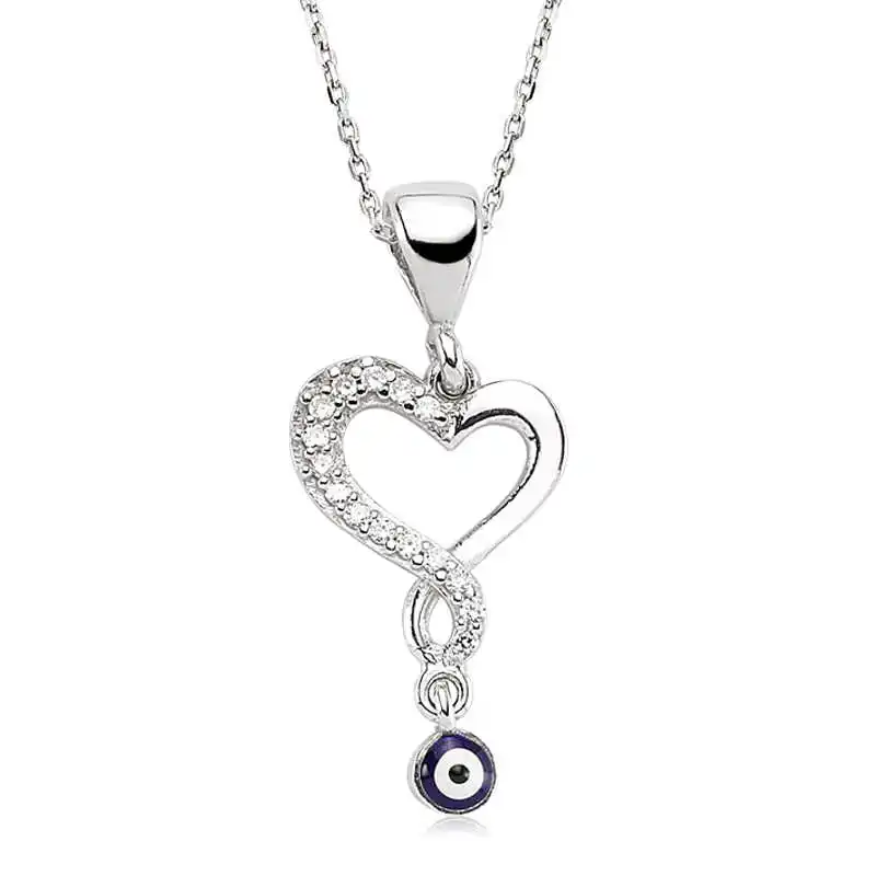 

Silverlina Silver The Genres Change Lady heart pendant