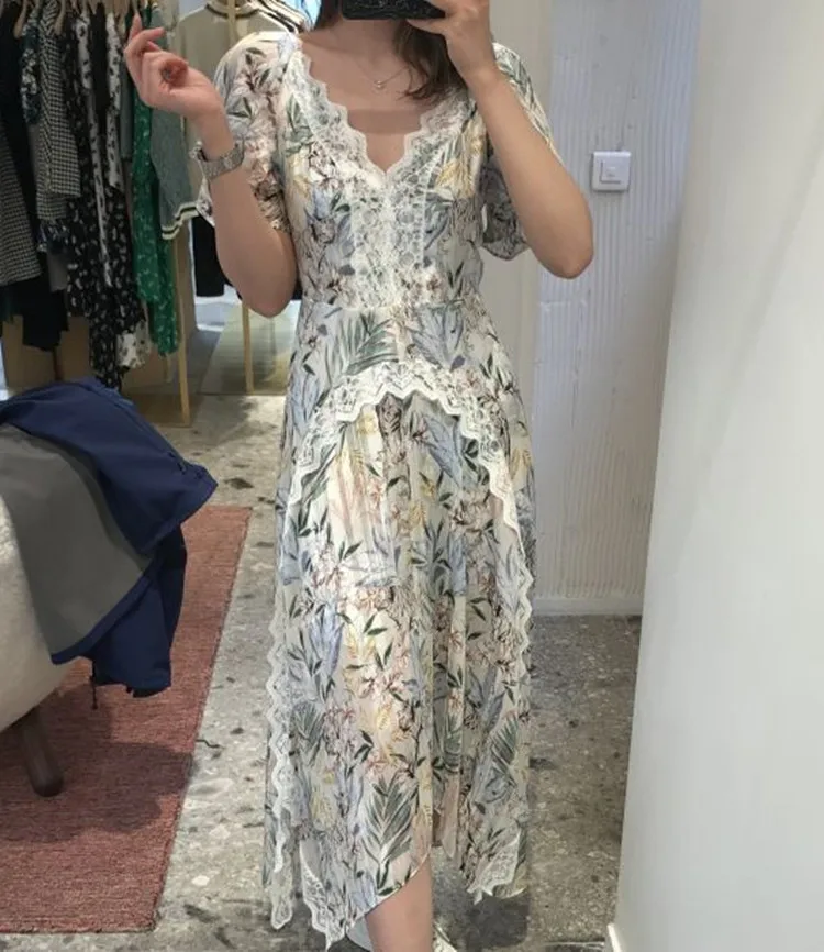 Женское платье с открытой спиной и V-образным вырезом облегающее кружевное