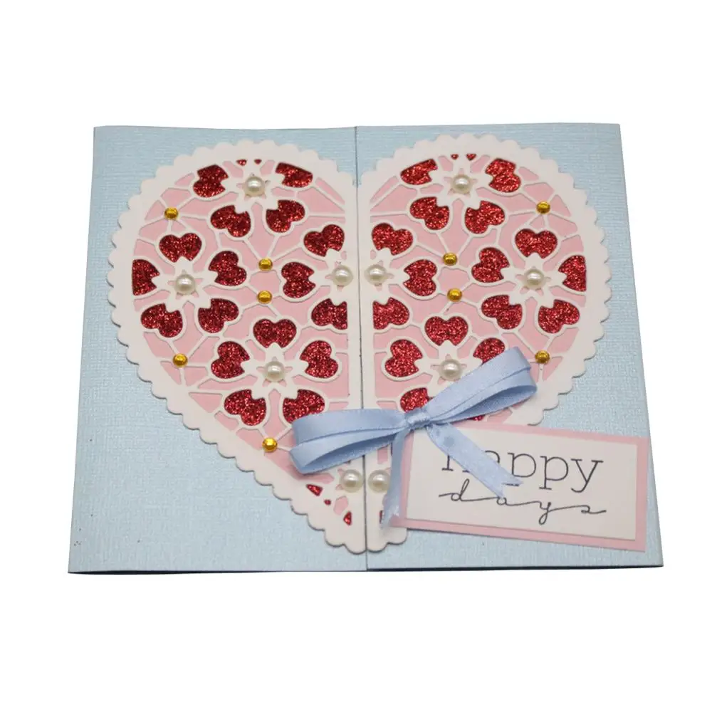 Love коробка для конвертов металлические режущие штампы форма высечки сердца