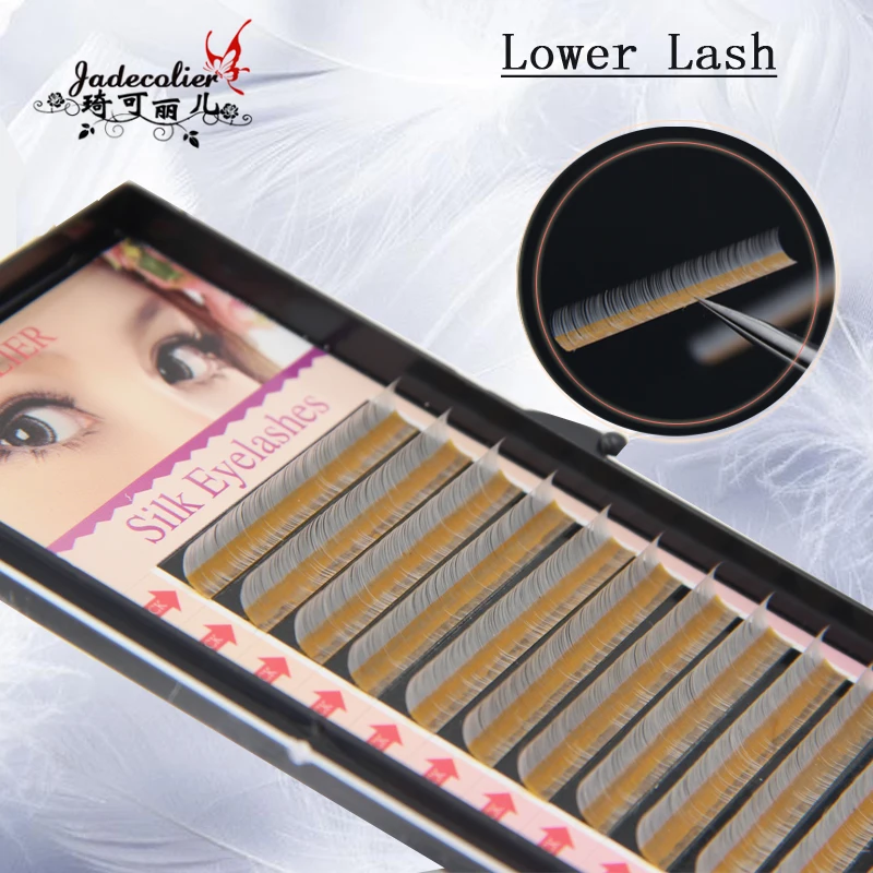 Новинка 1 лоток высококачественные белые накладные ресницы J Curl B C 5 мм 6 7