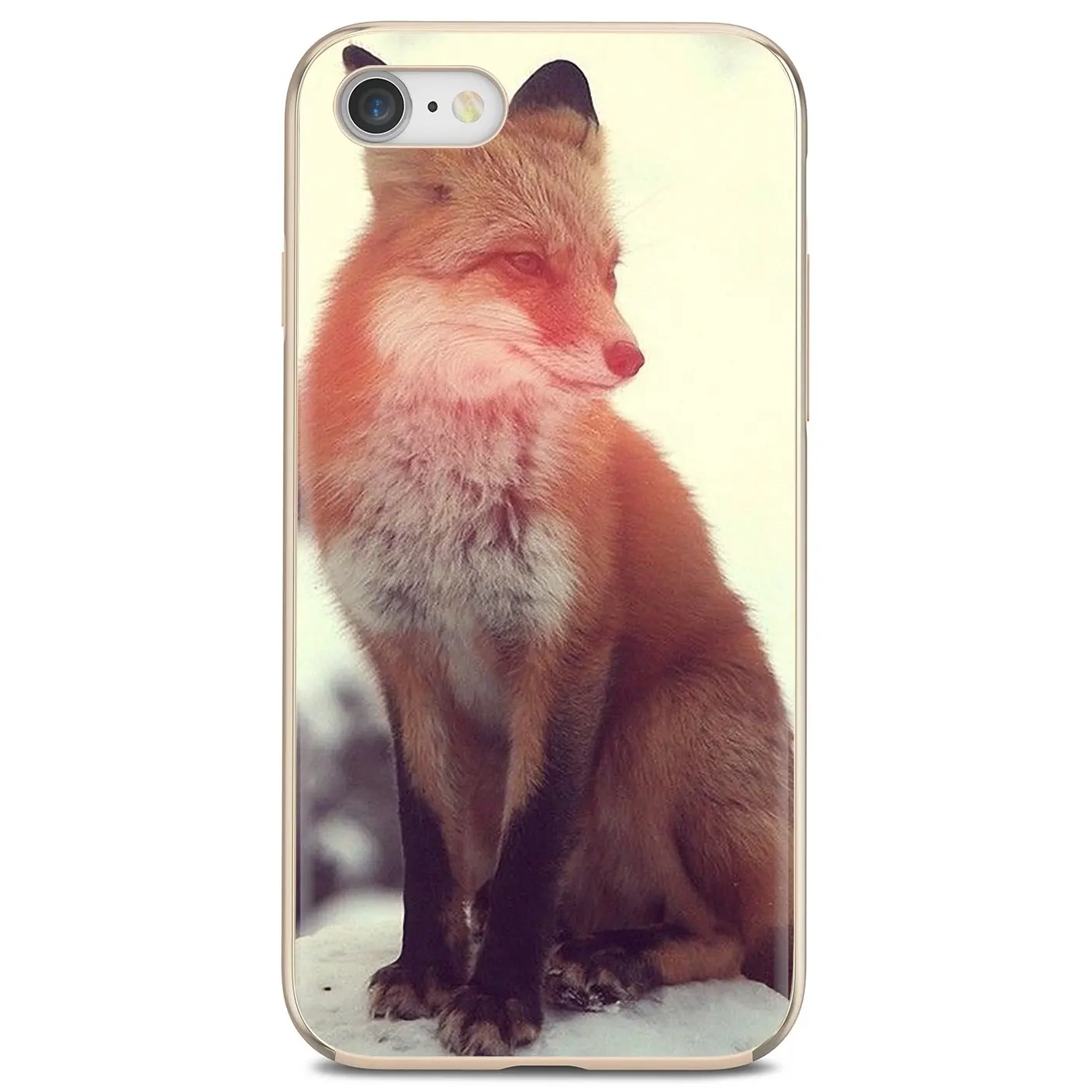Акварельные лисы Red Baby Fox animal для Samsung Galaxy A10 A30 A40 A50 A60 A70 S6 Active Note 10 Plus Edge M30 мягкие