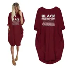 Черный с принтом размера плюс платья для женщин в африканском стиле Женская свободная футболка с коротким рукавом, больших размеров и рисунком карманный мини платье кружево Длинные Harajuku Лето рубашки