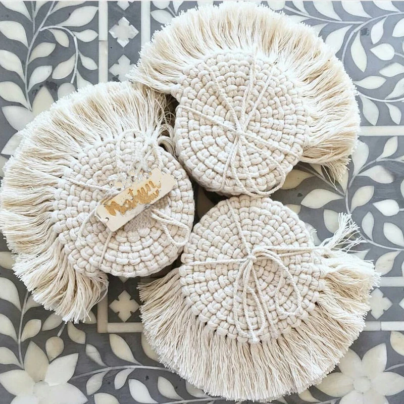 Ручная работа украшение дома подушка для кафе тарелка чаша чайная подставка