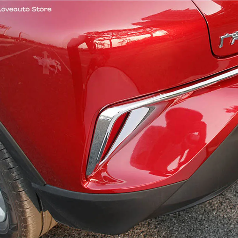 

Car Front Rear Fog Lamp Decorative Frame Sequins Tail Lamp Cover Protective Cover for Toyota CHR C-HR 2020 2019 2018 2017 2016