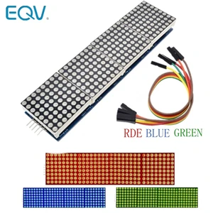 Матричный Модуль MAX7219 для микроконтроллера Arduino, дисплей 4 в одном с 5P линиями, красный, зеленый, синий