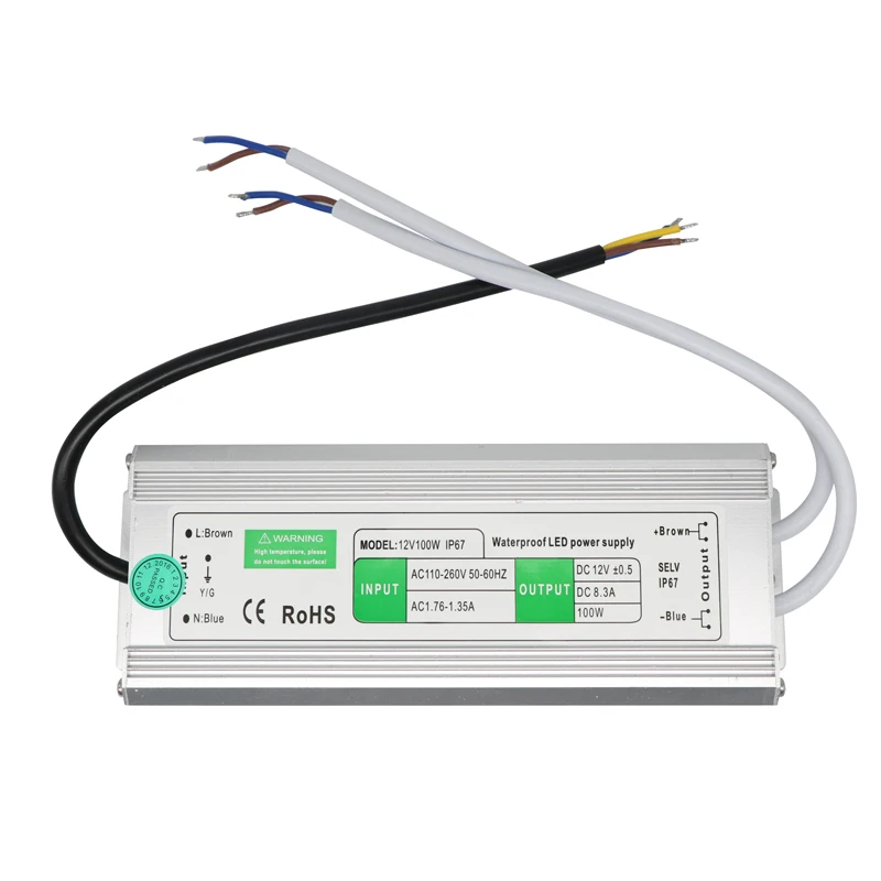 

SZYOUMY 12V 8.33A 100W адаптер драйвера водонепроницаемые Трансформаторы освещения светодиодные полосы прожектор AC/DC импульсный источник питания
