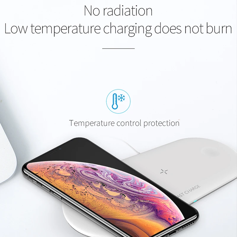 

AIKSWE 3 IN 1 Wireless Charger For iphone 11 Pro X XR XS Max For Apple Watch 4 3 AirPods 15W Fast Charger Stand For Samsung S20