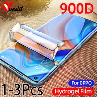 1 3pcs screen protector soft film for oppo find x2 x3 lite a91 a92 f7 rx17 neo hydrogel film for realme 8 7 6 5 pro c3 not glass