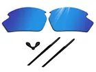 Glintbay 100% Точная посадка темно-синие Сменные линзы и черный резиновый Набор для Rudy Project Rydon (только SN79) солнцезащитные очки