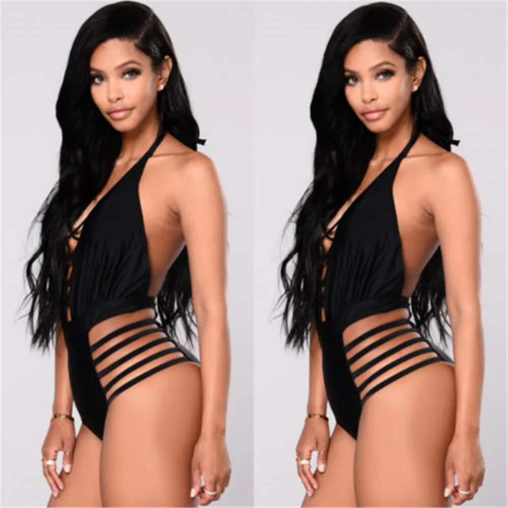 Сексуальный Модный женский цельный бандажный купальник купальники Монокини пуш