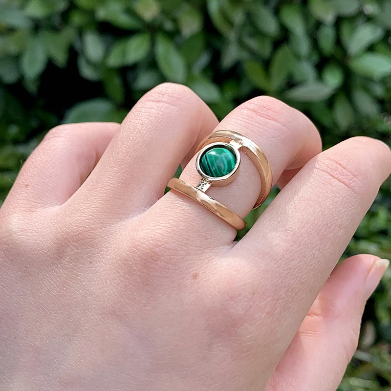 Коми Ретро стиль Сплав инкрустация 3 цвета бирюзы Малахит инкрустированный