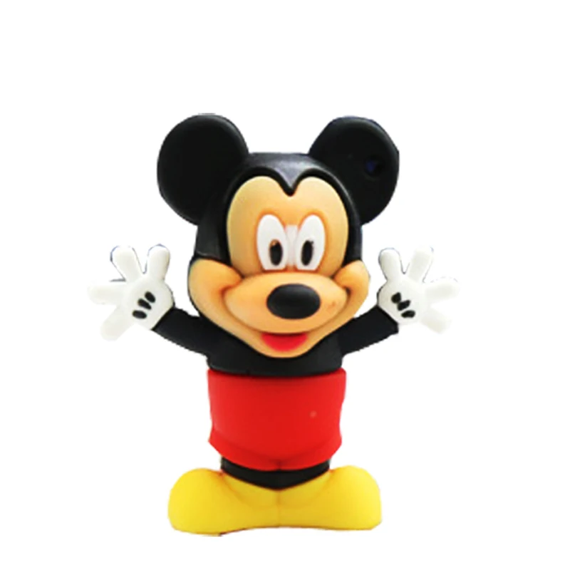 Mickey Милый флеш-накопитель с Минни Маус, подарочная USB флеш-карта, 64 ГБ, 32 ГБ, 16 ГБ, 8 ГБ, 4 Гб, реальная емкость, usb флеш-накопитель, карта памяти - Цвет: Mickey