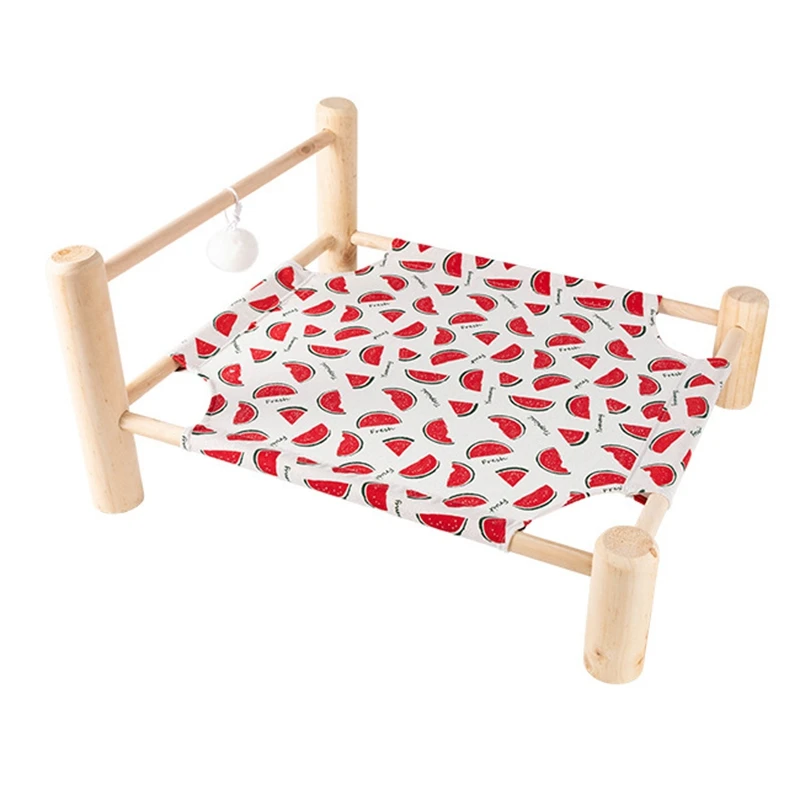 Домашний Деревянный гамак для кошек Съемный и моющийся деревянный каркас