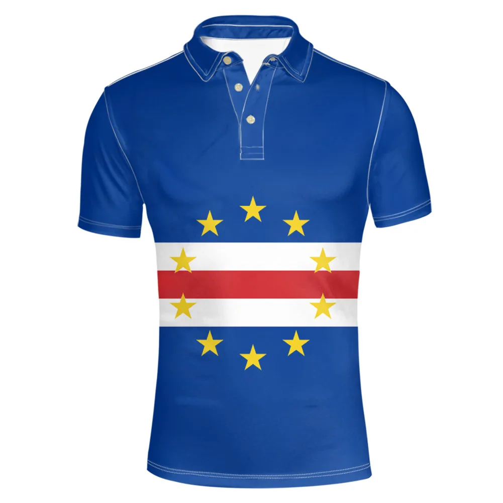 

CAPE VERDE youth free custom made name number country Polo shirt nation flag cv portuguese college print photo island clothes