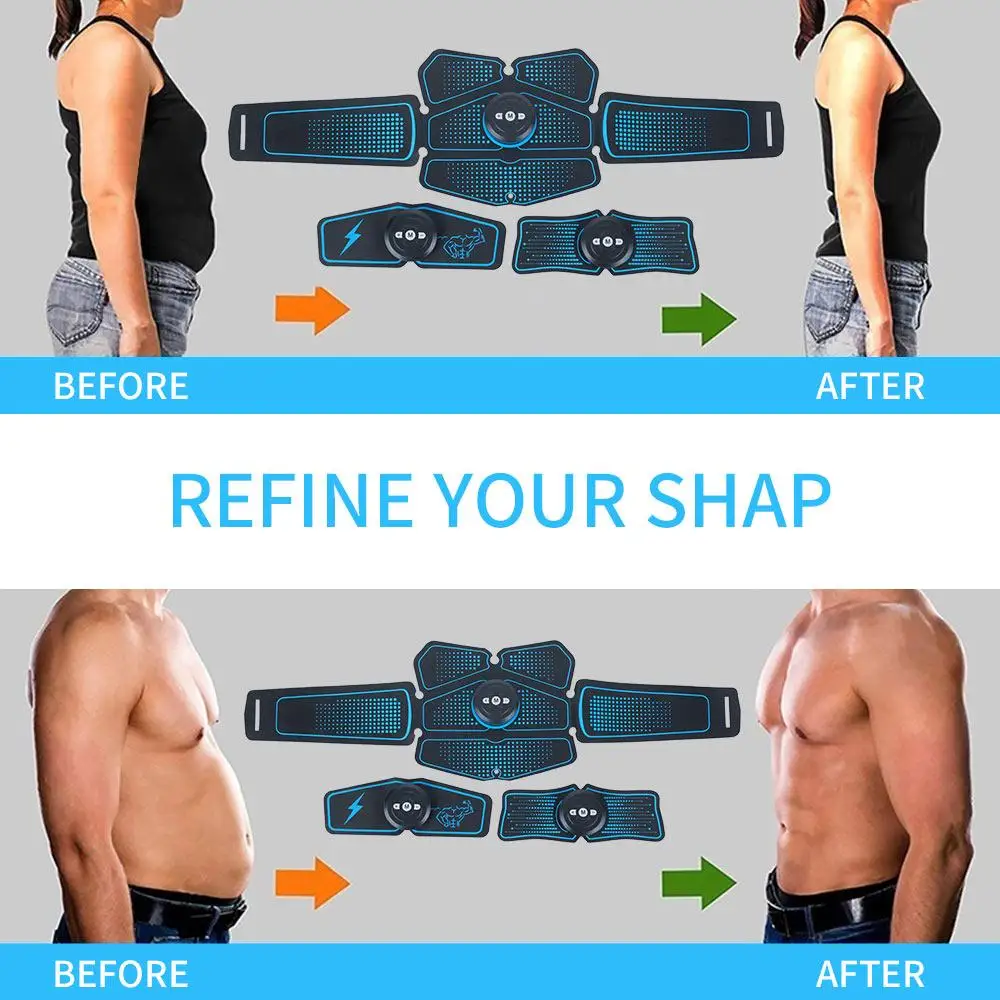 

Remote Controls Principal Machine EMS Professional Abs Stimulator Fitness Equipment Smart Body Building Fat Burning