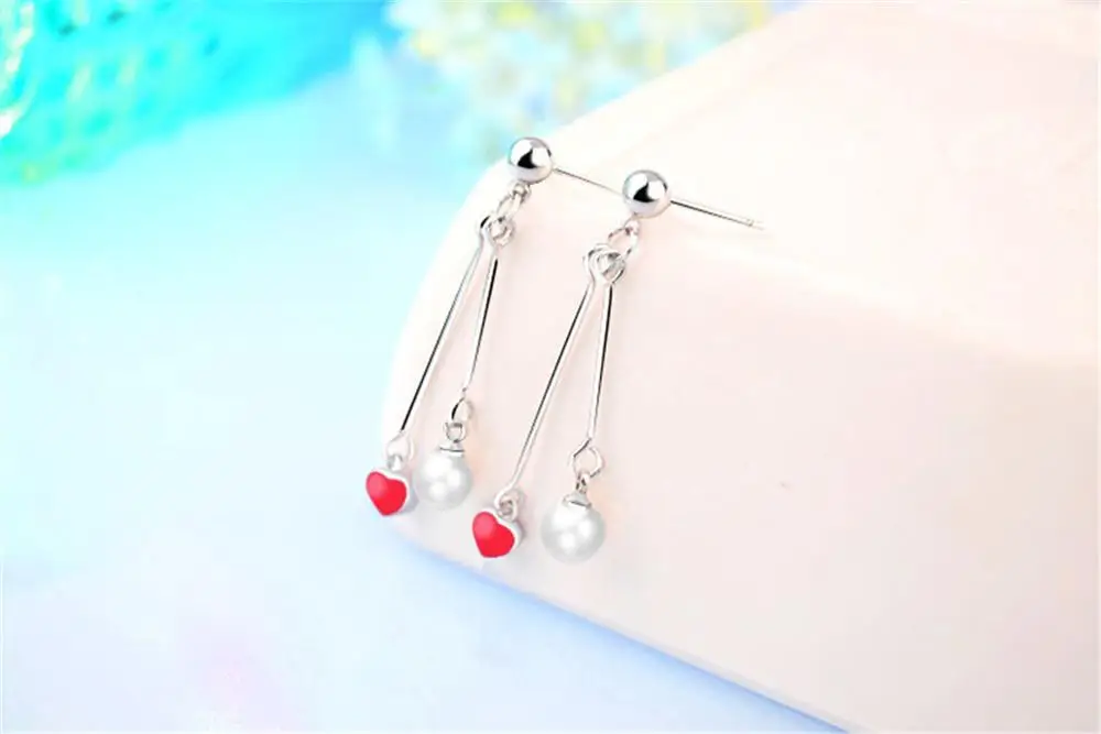 Женские серьги-подвески из серебра 925 пробы с жемчугом | Украшения и аксессуары