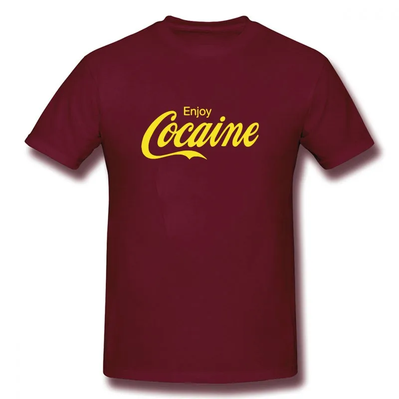 

Enjoy cocaine t-shirt fashion and fun birthday cotton printed t-shirt causal shirt tee hip hop oversized men's short sleeves
