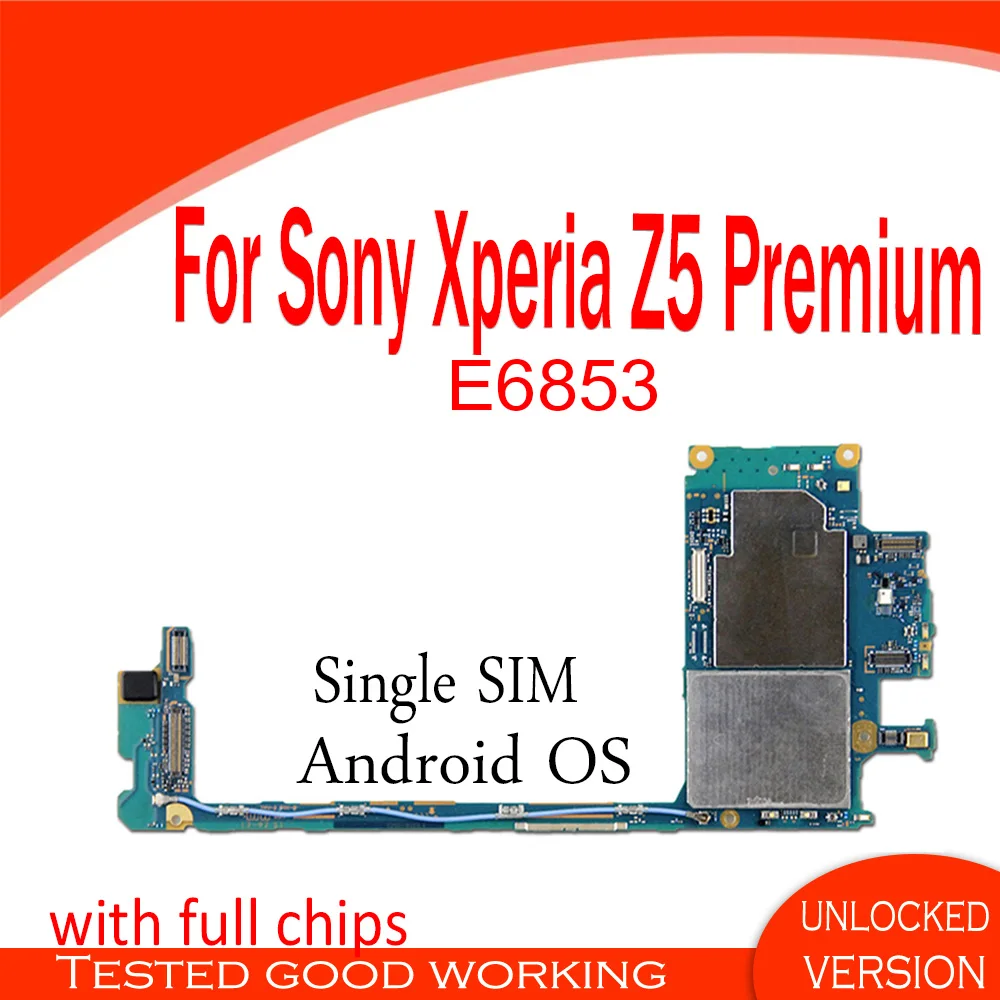 Для Sony Xperia Z5 Premium E6853 материнская плата разблокирована ОС Android с чипами
