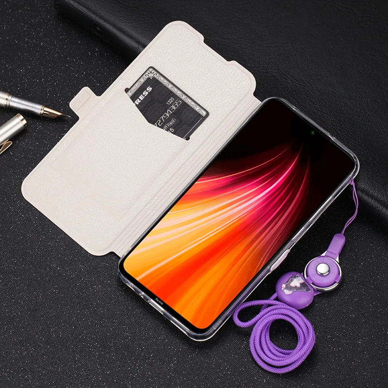 Для Xiao mi Red mi Note 8 7 6 5 Pro милый раскрашенный флип-кошелек с подставкой кожаный чехол красный mi 8A 8 mi 9 8 mi A2 Lite 6X Чехол-книжка