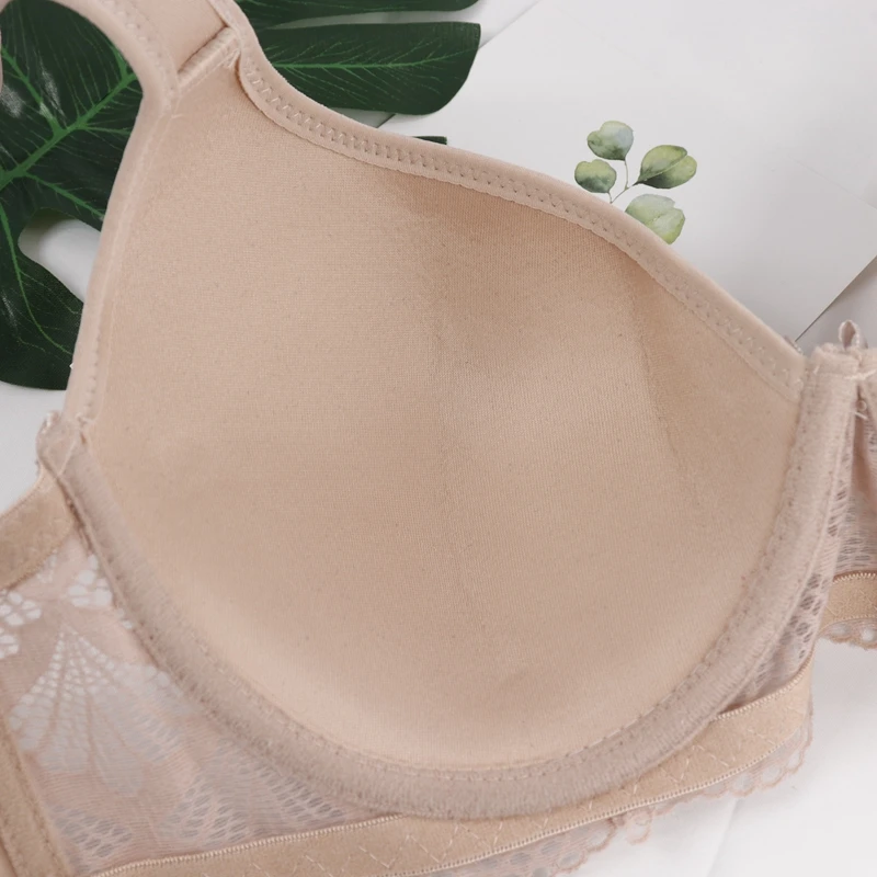 Beauwear без подкладки пуш ап бюстгальтер размера плюс 40D 42D 44D 46D 48D 50D Для женщин \'s