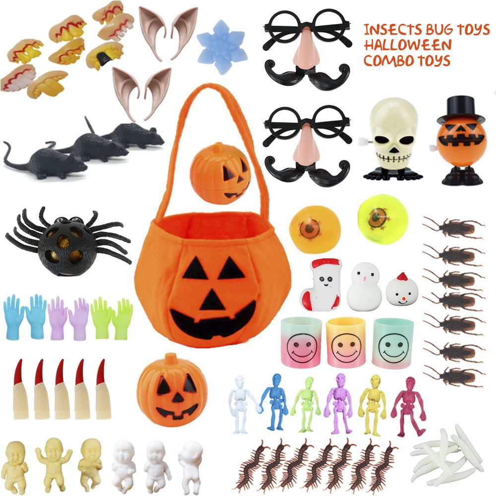 

1 Набор, ужасный паук на Хэллоуин, объемные игрушки, новинка, отличная сумка, украшения на Хэллоуин, наполнители, трюки или подарки для карнав...