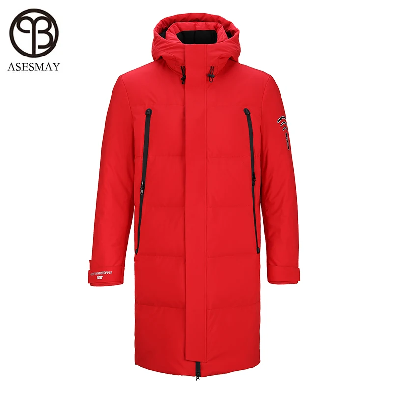 

Новинка 2019, мужской пуховик, белое зимнее пальто, мужские джоггеры, Толстая теплая парка с капюшоном, длинный спортивный костюм, Мужская Пов...