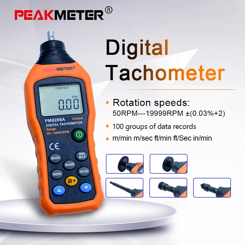 Бесконтактный цифровой тахометр 50 19999 ОБ/мин|rpm speed|rpm speed meterspeed meter |