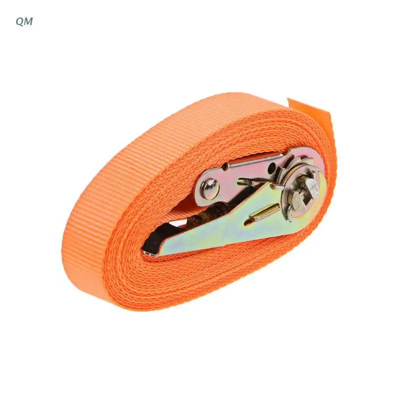 

Porable Heavy Duty Tie Down Cargo Strap Luggage Lashing Strong Ratchet Strap Belt With Metal Buckle 13MF