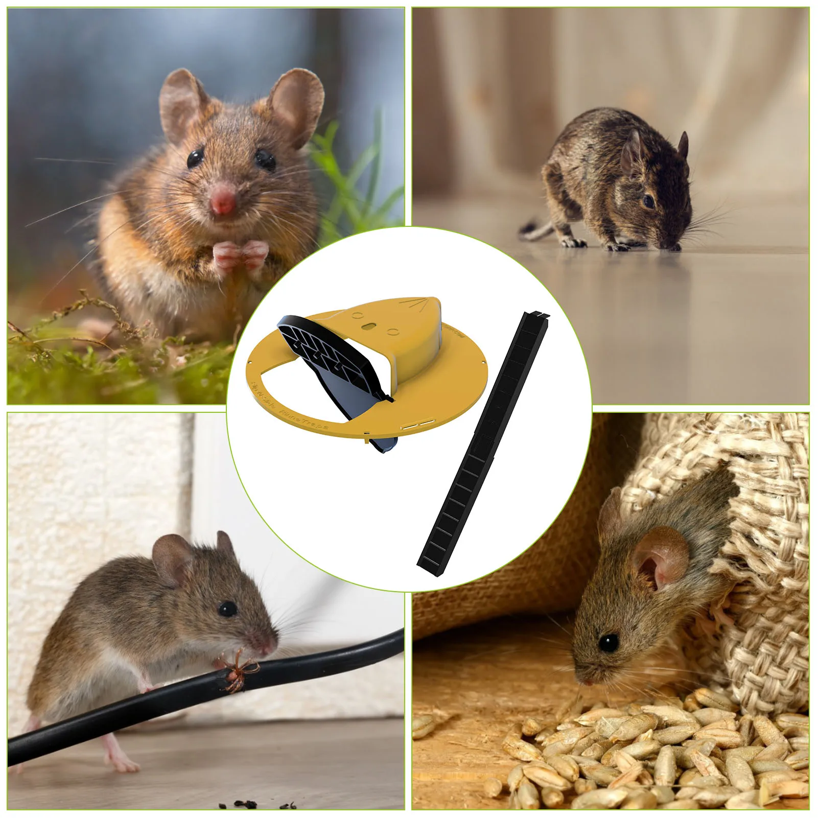Pest Controller Rat Trap DIY Home Garden Walk Auto Reset Mouse Slide Bucket Lid Type Traps Board Mice Catcher Seesaw | Дом и сад