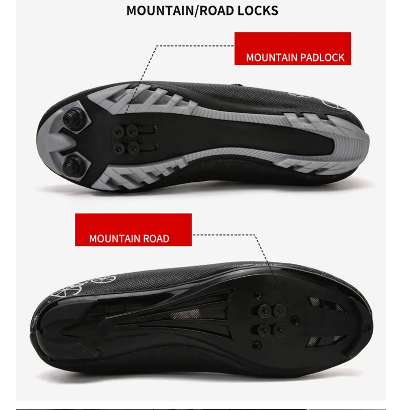 spesifikasi Sepatu Bersepeda High-Top Baru Alas Kaki Sepeda Jalanan Gunung Berpengunci Mandiri Sepatu Bersepeda Pria Sneakers Sepeda Pria Triathlon