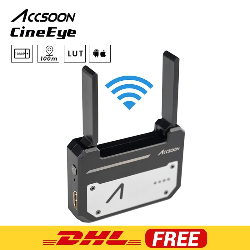 Accsoon CineEye 5G беспроводной 1080p WiFi HDMI передатчик передачи изображения на 4 устройства для Android IOS Garyscale RGB